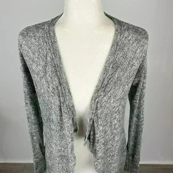 American Eagle Grey Open Front Cardigan Size XS - Picture 2 of 8